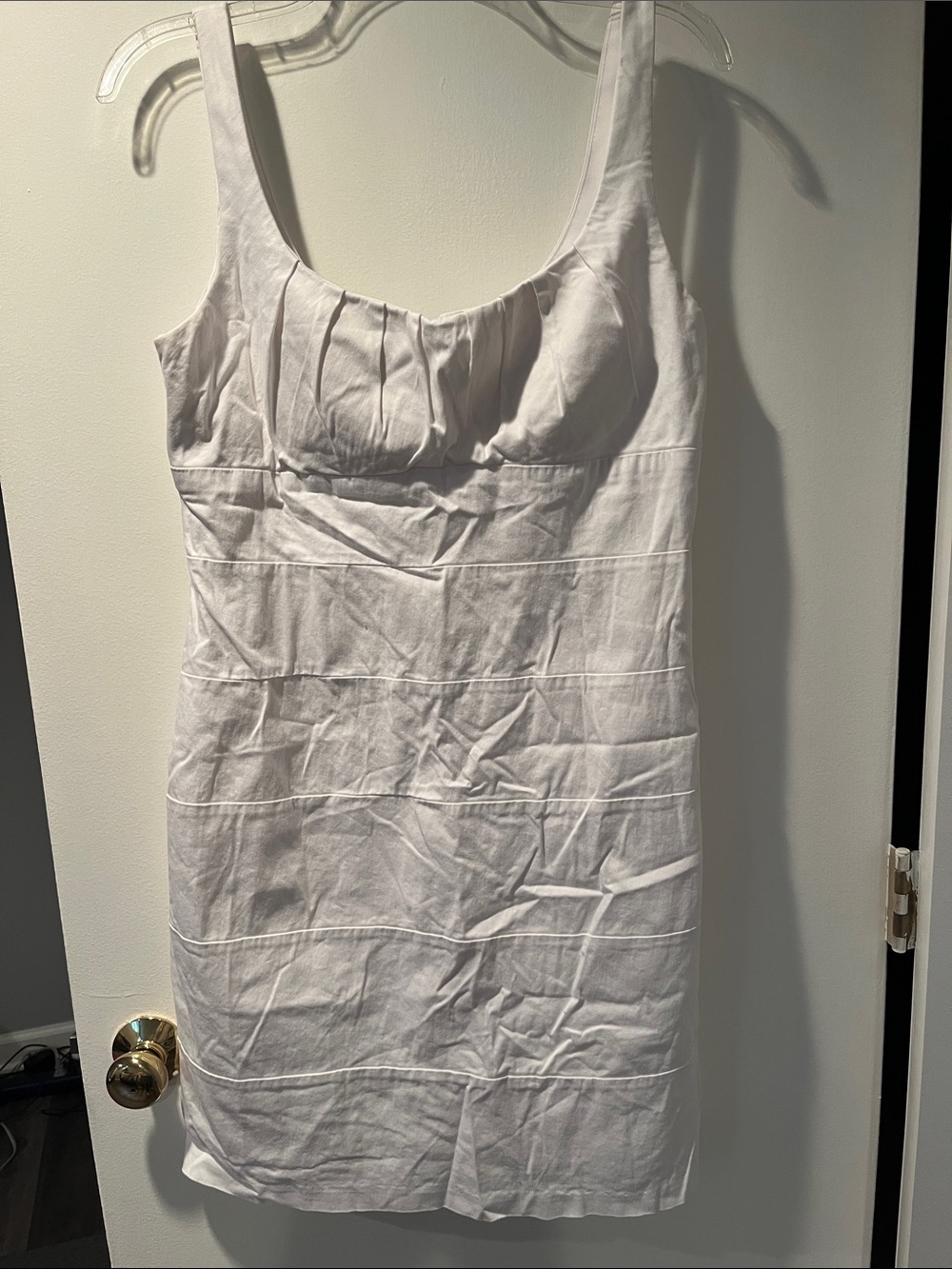Bisou Bisou White Sleeveless Bodycon Dress